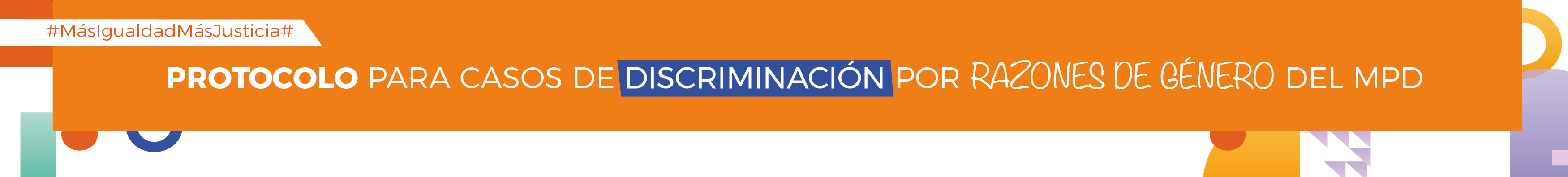 Protocolo para casos de discriminación por razones de género