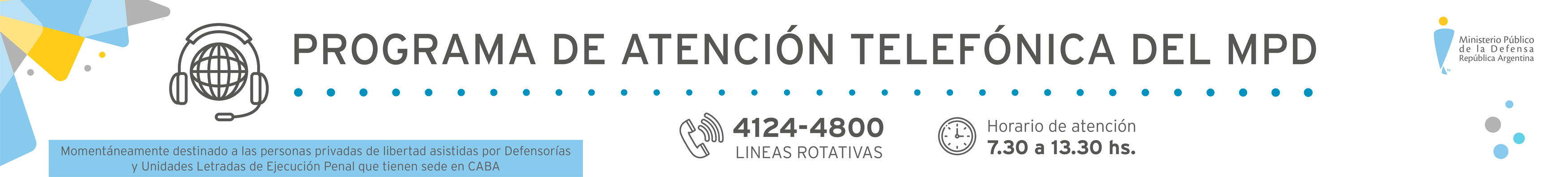 Programa de atención telefónica a personas privadas de libertad